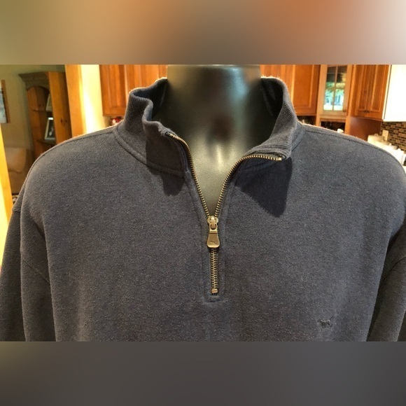 Rodd & Gunn men’s Quarter‎ Zip pullover. Sharp blue with logo. EUC. XL - Picture 6 of 8